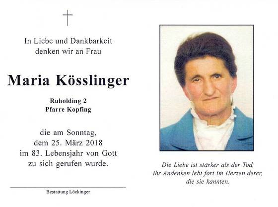 Maria Kösslinger
