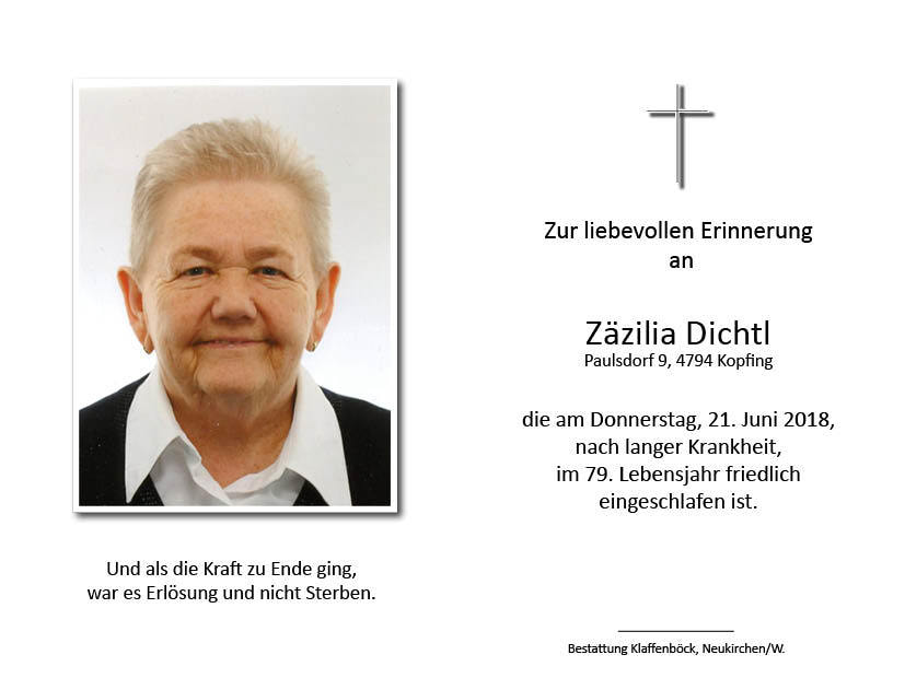 Zäzilia Dichtl