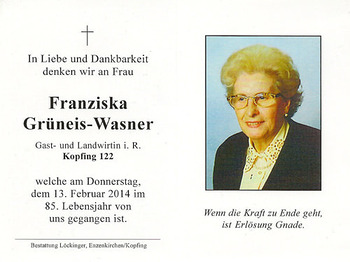 Franziska Grüneis-Wasner