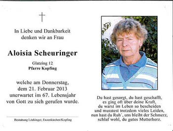 Aloisia Scheuringer