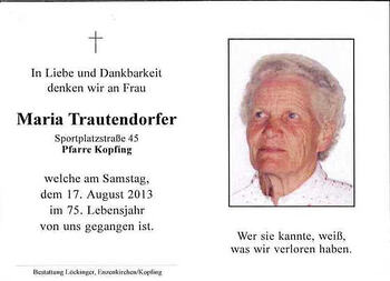 Maria Trautendorfer