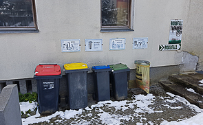 Mülltrennung Friedhof Kopfing