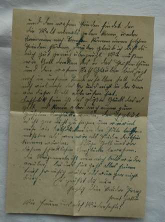 Brief von Franz Jägerstätter . © KirchenZeitung Diözese Linz