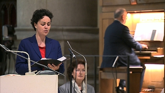 Komposition 'Der Friede sei mit euch' mit Mezzosopranistin Monika Schwabegger und Domorganist/Komponist Wolfgang Kreuzhuber.