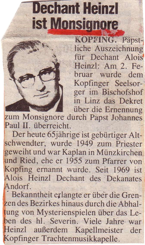 Heinzl / Pfarre Kopfing