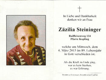 Zäzilia Steininger