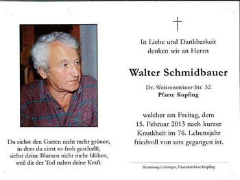 Walter Schmidbauer