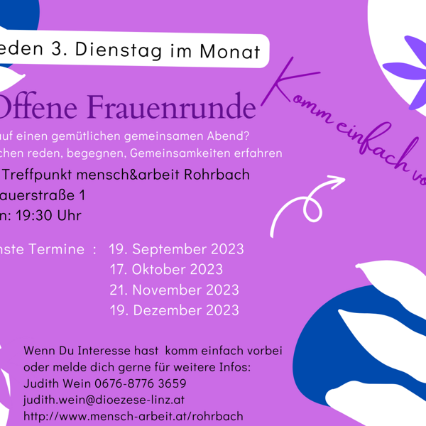 Offene Frauenrunde / judith wein Neue Termine