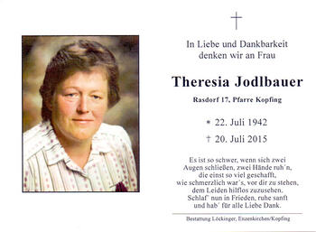 Theresia Jodlbauer