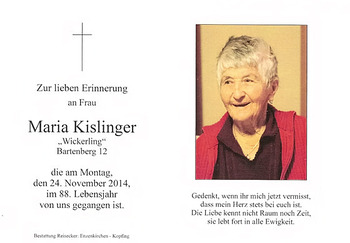Maria Kislinger