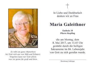 Maria Galeithner